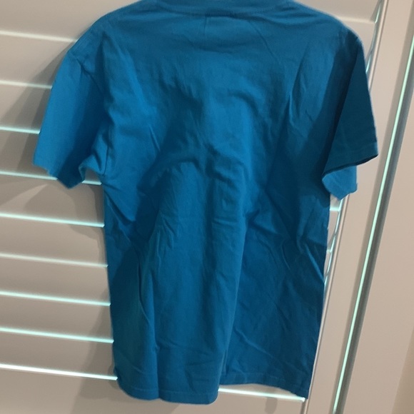 Men’s turquoise short sleeve graphic T-shirt Faith Religious tee by NOW - Picture 4 of 4